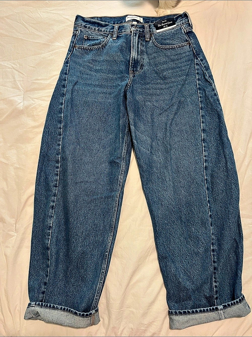 Abercrombie & Fitch The Bayley Jean Boyfriend Jeans Blue Waist 27